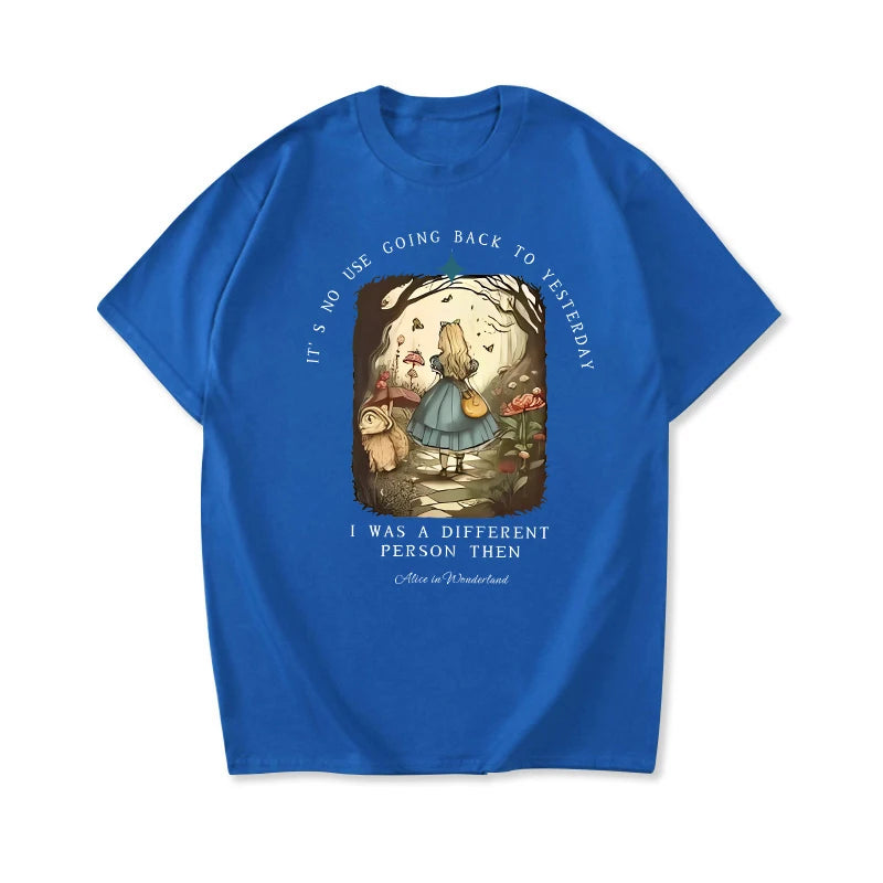 Vintage Alice in Wonderland T Shirt – Literary Aesthetic Unisex Tee