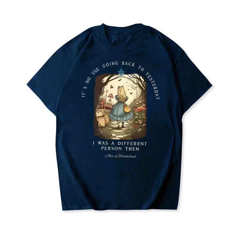 Vintage Alice in Wonderland  T Shirt – Literary Aesthetic Unisex Tee