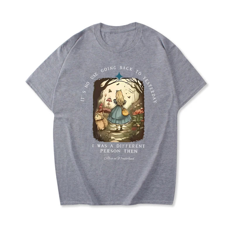Vintage Alice in Wonderland  T Shirt – Literary Aesthetic Unisex Tee