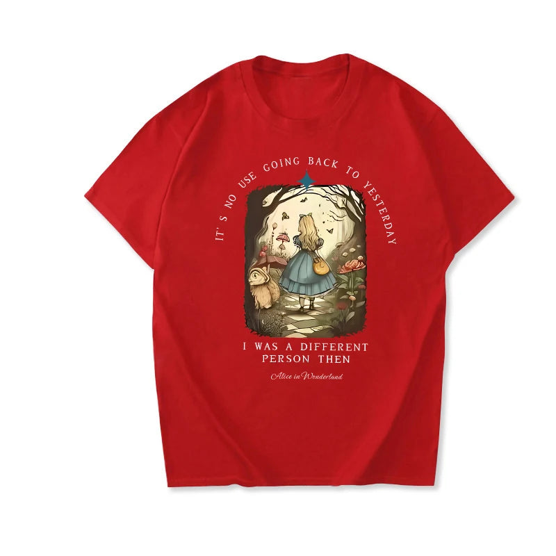 Vintage Alice in Wonderland  T Shirt – Literary Aesthetic Unisex Tee