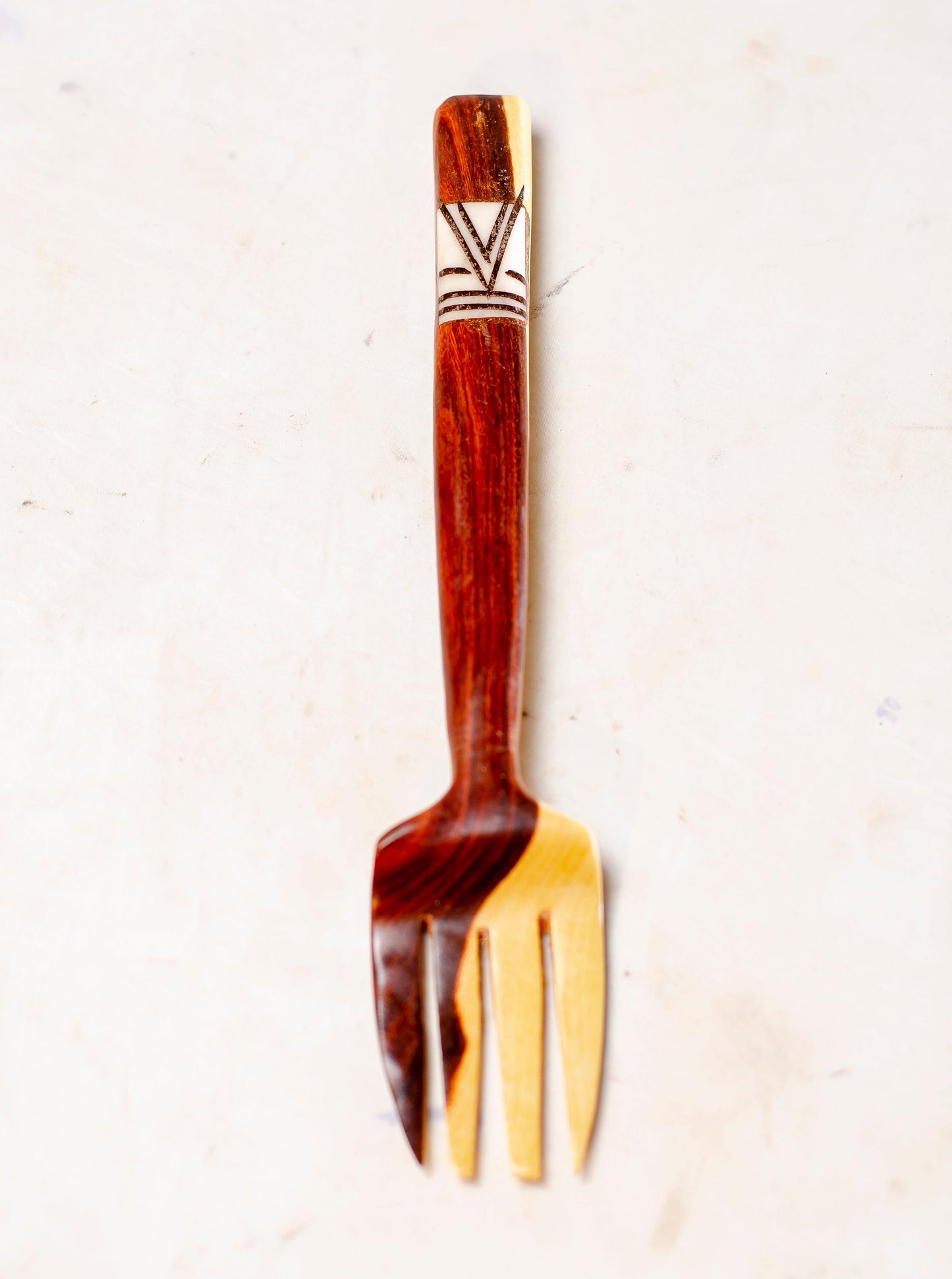 wooden serving fork